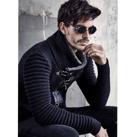 Lcr Black Edition Shawl Collar Sweater 